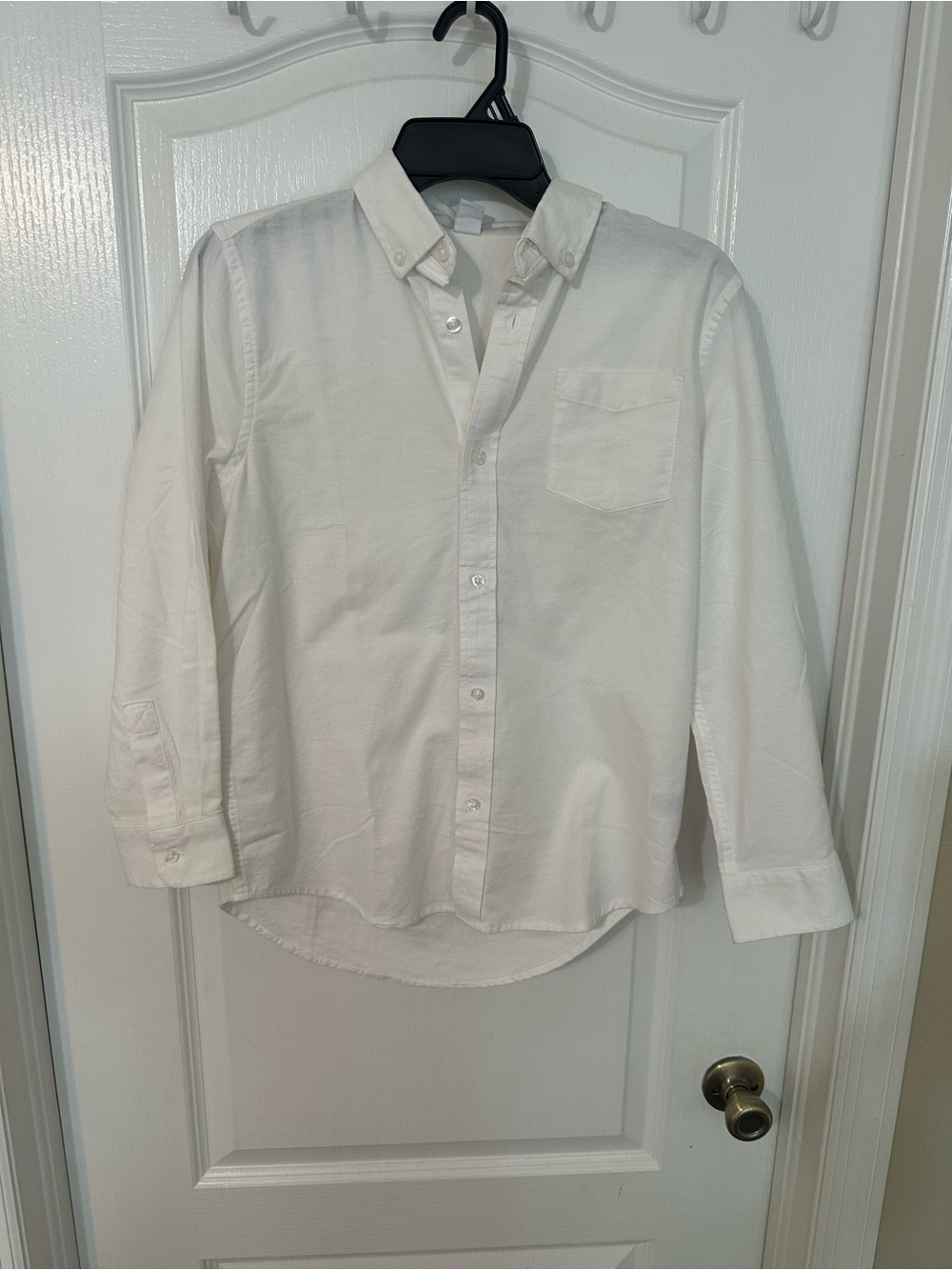 GAP Kids White Oxford Button Down Shirt Size L (14/16)